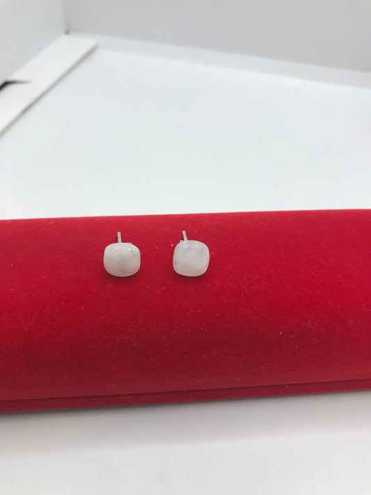 925 sterling silver moonstone studs