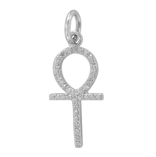 Pendentif ankh en argent véritable