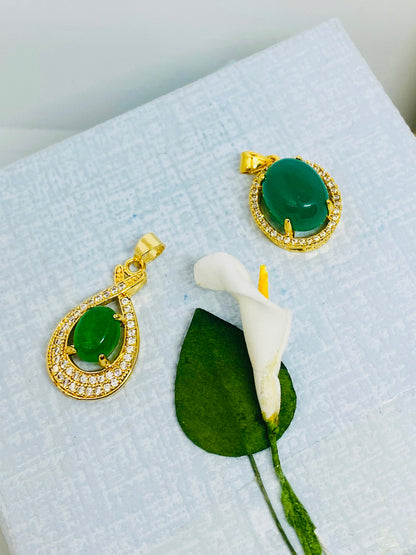 Pendentif plaqué or 18 carats