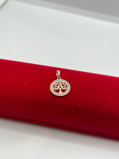 Pendentif arbre de vie en argent véritable