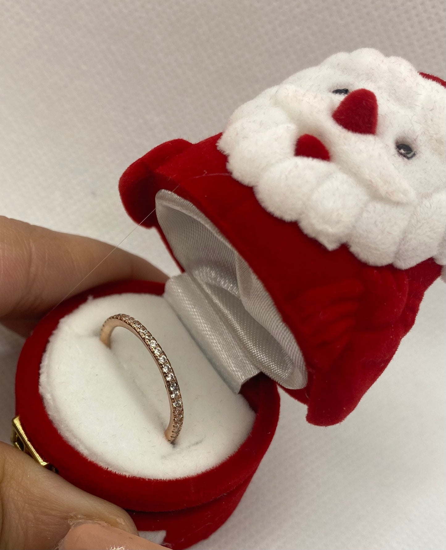 Bague d'éternité complète en argent véritable