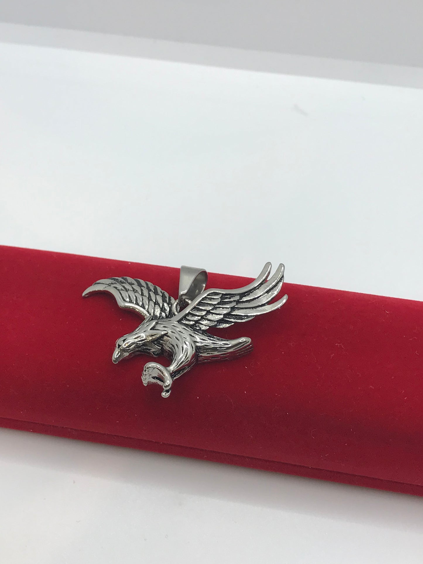 Pendentif aigle en acier inoxydable