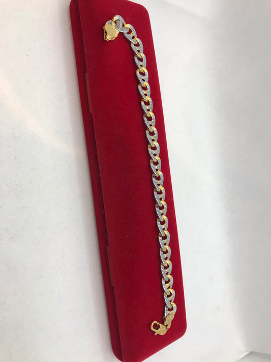 Bracelet plaqué or 2 tons