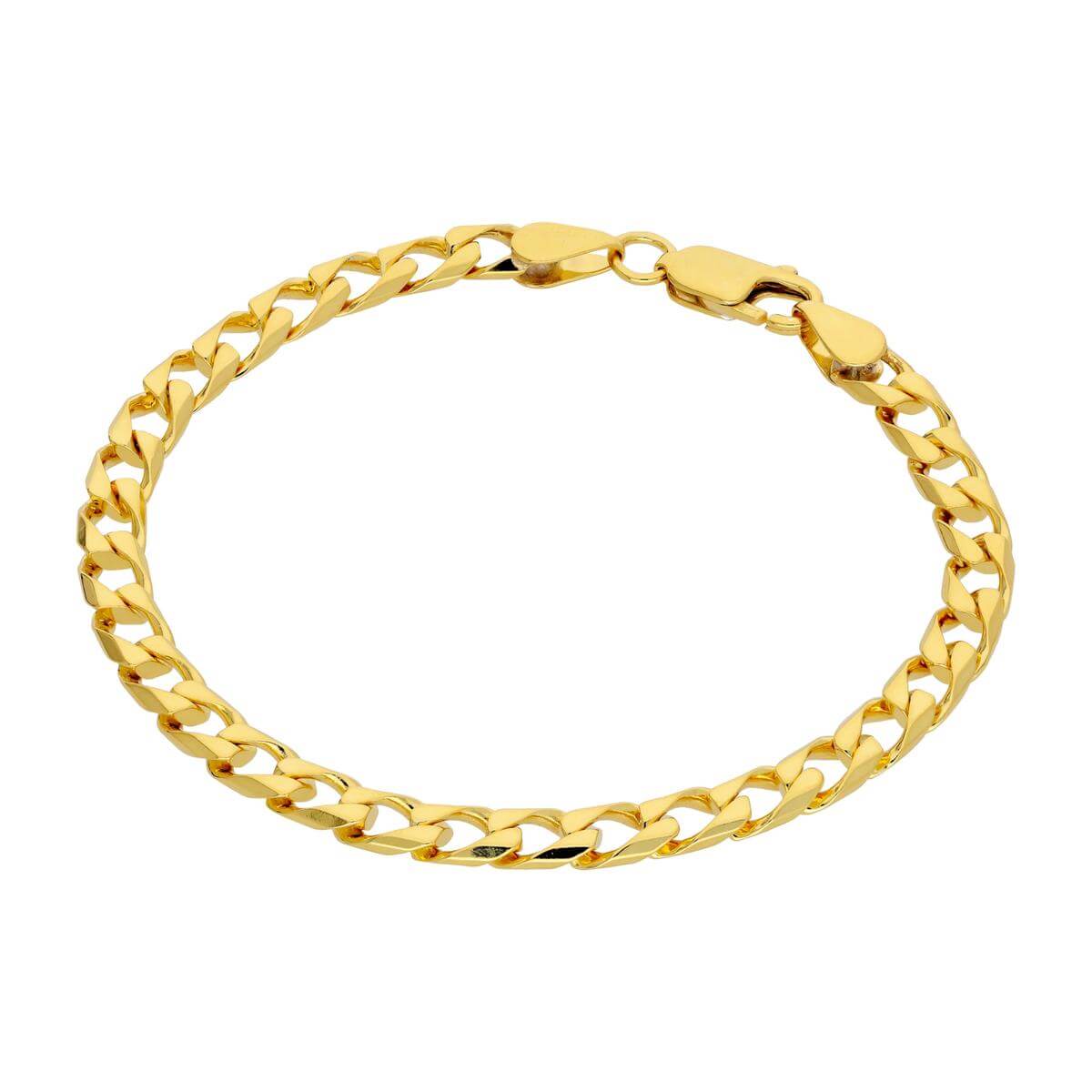 Gold Plated Curb Link Bracelet