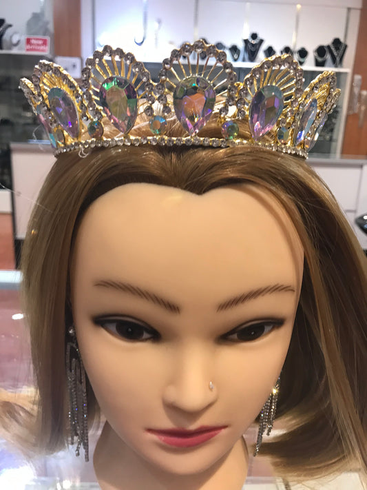 Couronne multicolore en or