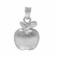 Real silver apple pendant